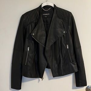Marc New York Andrew Marc Black Leather Moto Jacket